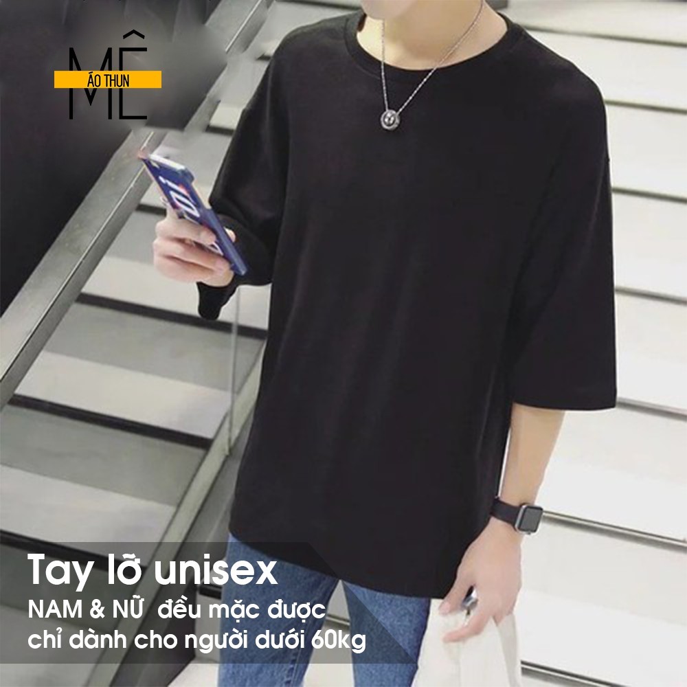áo thun tay lỡ màu đen FOME RỘNG có chọn size, chất thun xịn 1aak10