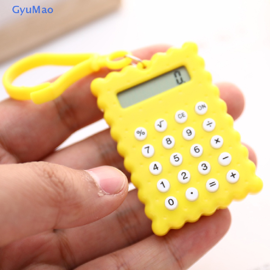 Máy Tính Điện Tử Mini Hình Bánh Quy Cho Học Sinh