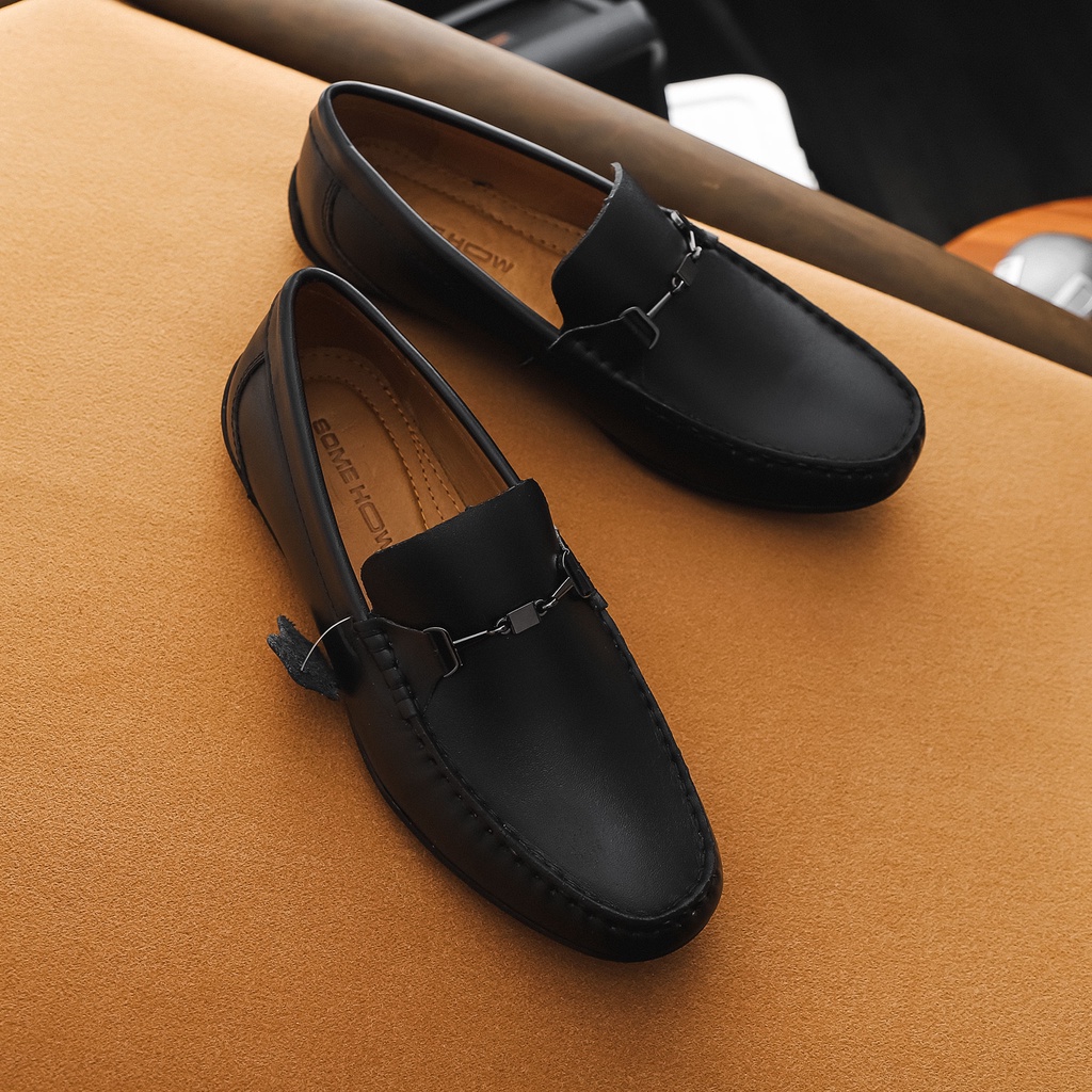 Giày Tây Nam , Loafer Classic Black , Chất Da PU Cao Cấp , GI000579,SOMEHOW