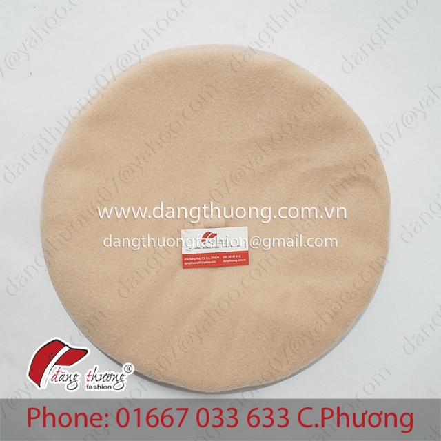 Mũ Nồi Beret Chất Liệu Nỉ Dạ Dày Dặn (Không Phải Loại Len Mỏng)