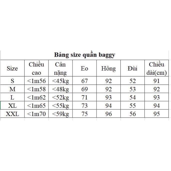 Quần baggy vải trơn form dáng chuẩn