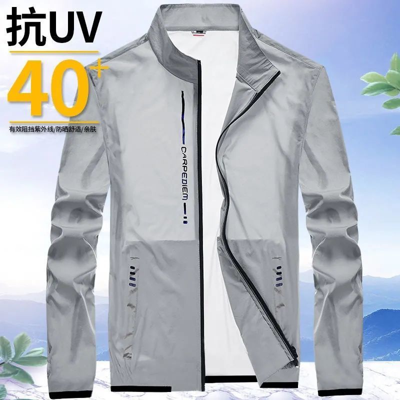 Áo Khoác Thể Thao Chống Nắng / Tia UV Siêu Mỏng Thoáng Khí Phong Cách Hàn Quốc Thời Trang Mùa Hè Cho Nam