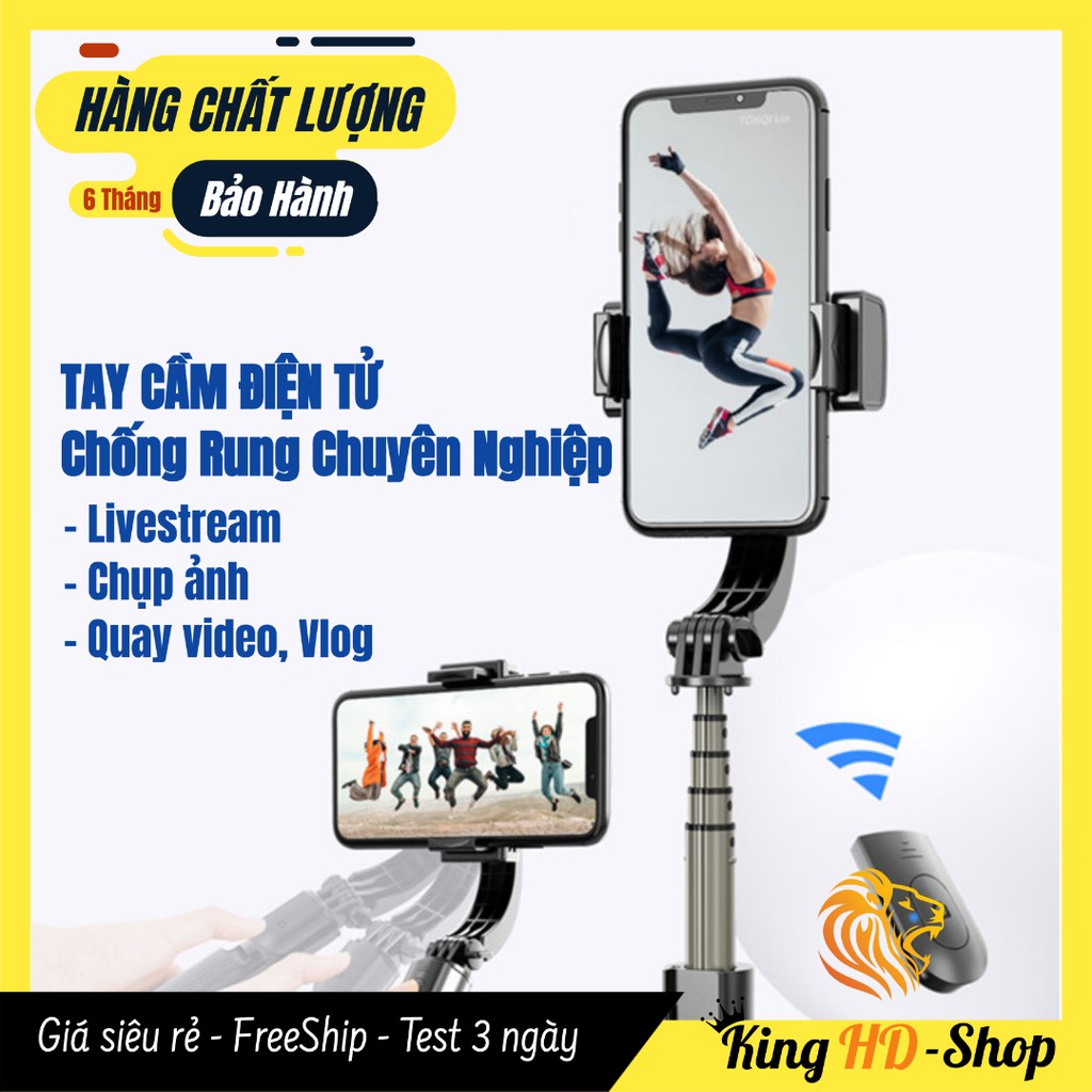 [HÀNG NHẬP KHẨU] Tay Cầm Chống Rung Điện Tử Gimbal Smartphone - Bluetooth Bản Cao Cấp Nhất Full Tính Năng 🌺FREESHIP🌺