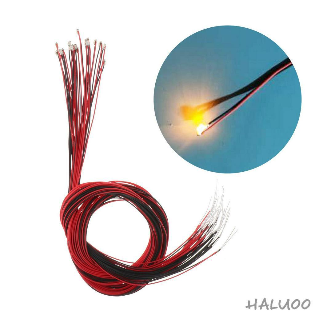 Bộ 20 Mô Hình Tàu Lửa Mini Có Đèn LED Dùng Trang Trí Tiểu Cảnh