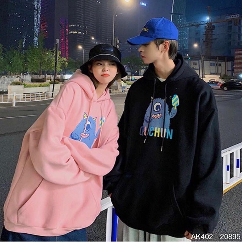 Áo Khoác Hoodie Nỉ Bông Hàng QC Dày Dặn Siêu Đẹp Áo Hoodie Nam Nữ SWEATER NỮ in QUCHUN - AK3402