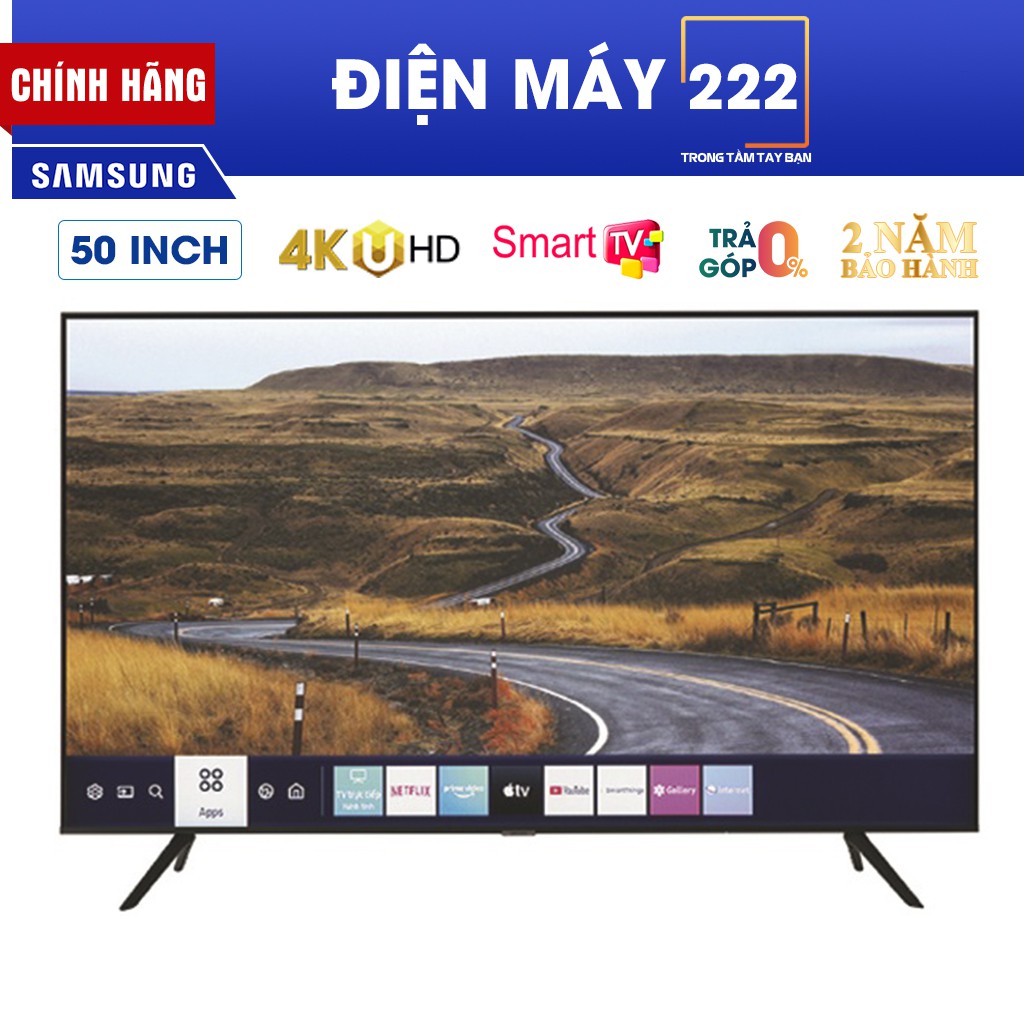 [Freeship HN] Smart Tivi Samsung 4K 50 inch UA50TU8100 Mới 2020 chính hãng