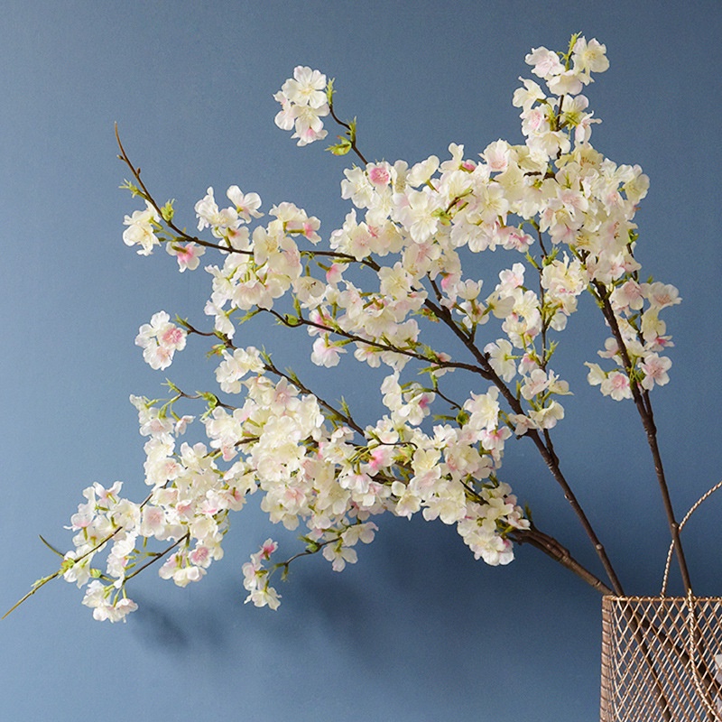 Bó Hoa Anh Đào Giả Bằng Nhựa 109cm Trang Trí Nhà Cửa / Văn Phòng / Tiệc Cưới
