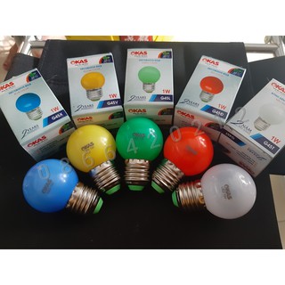 Bóng đèn led 1W trái chanh Okas G45