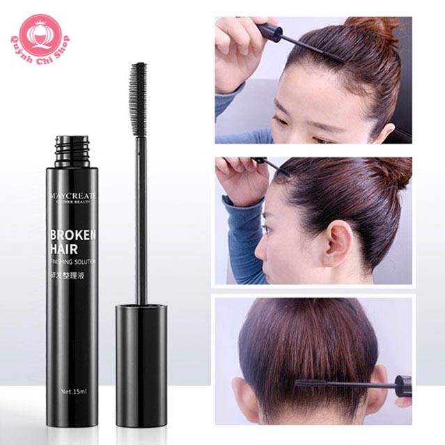 Chuốt tóc con Maycreate đầu mascara silicone xoay 360 độ, Gel thơm làm gọn tóc tơ không vón cục nhờn dính