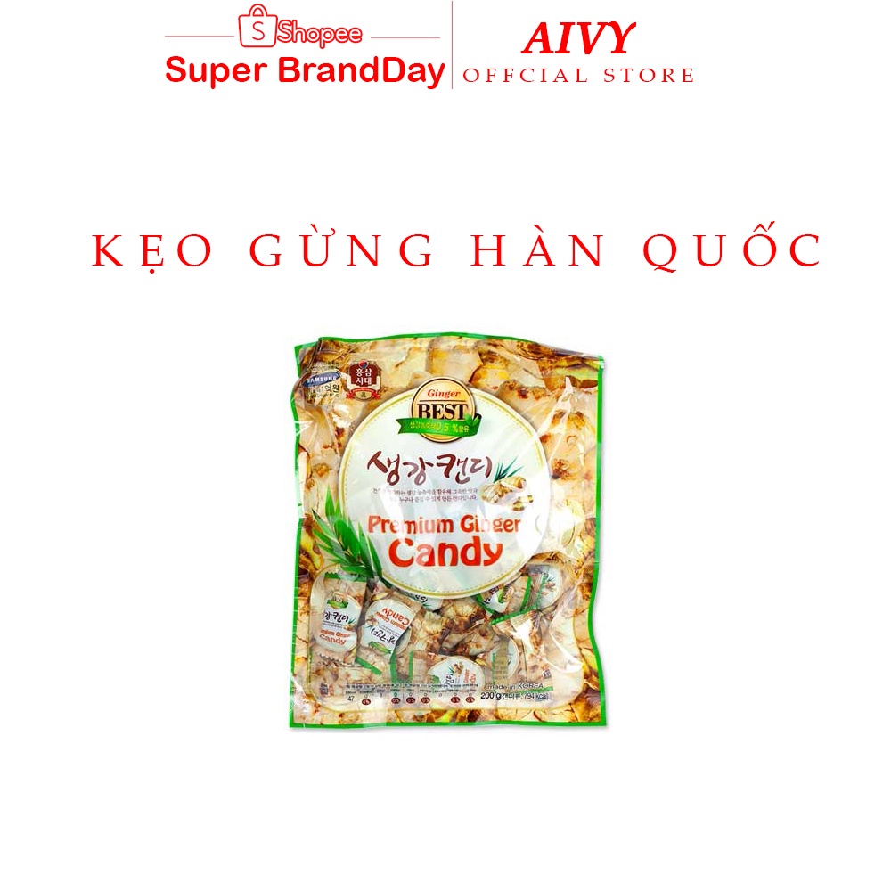 KẸO GỪNG, QUẾ CỨNG CANDY HÀN QUỐC 200G