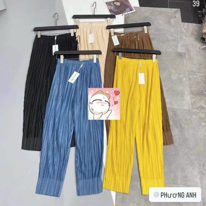 Quần nhăn dập ly ống sớ hàng QCL1
