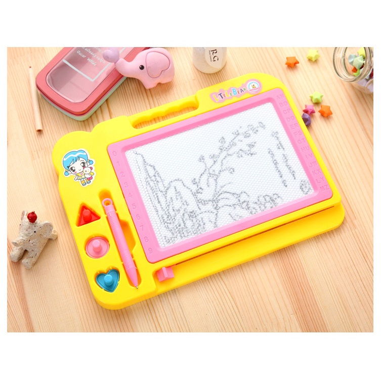 Bảng viết THÔNG MINH cho bé tự xoá bằng từ trường khổ 27*20cm