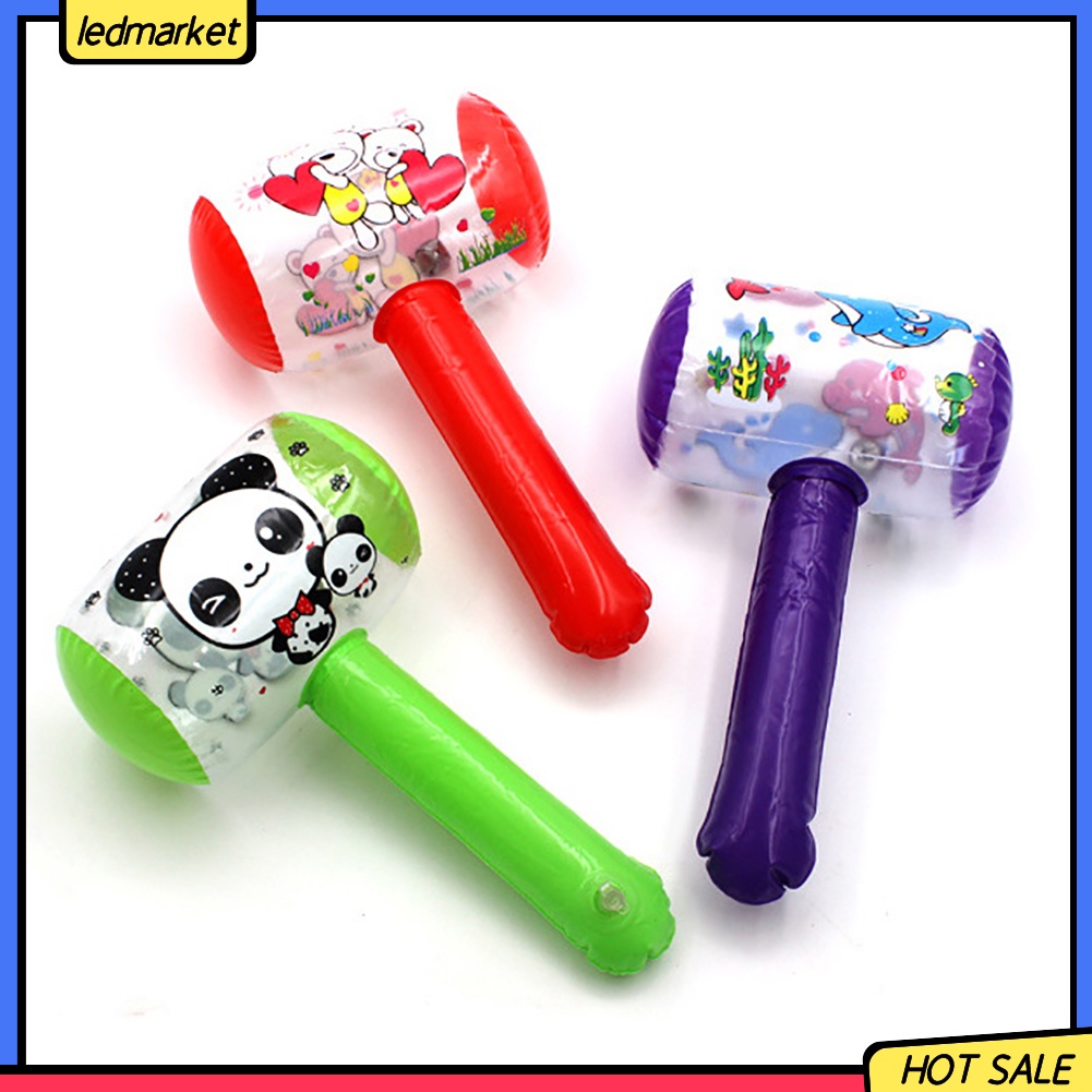 Búa Bơm Hơi Hình Hoạt Hình Có Đèn LED Cho Bé