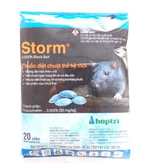 Thuốc diệt chuột Storm dạng viên - 20 viên/gói