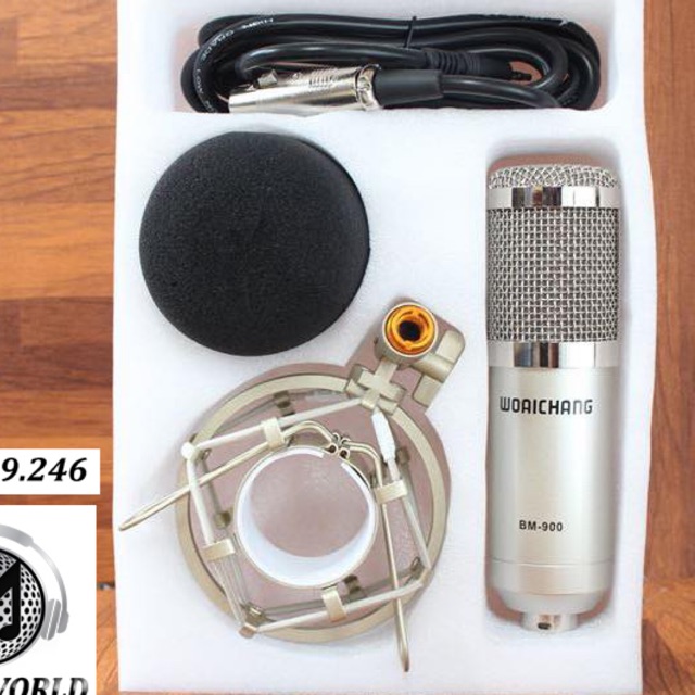 Micro karaoke thu âm hay nhất woaichang BM900 giá rẻ