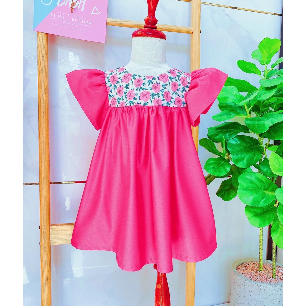 Váy cánh tiên babydoll dễ thương dành cho bé gái từ 13kg đến 30kg
