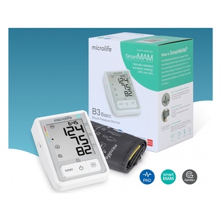 Máy đo huyết áp bắp tay- microlife b3 basic công nghệ smart mam đo 2 lần