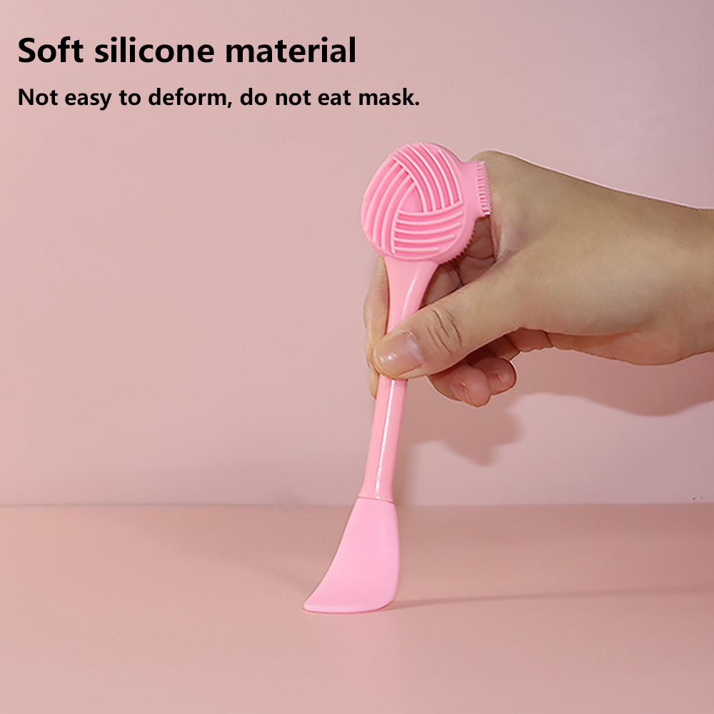Cọ Rửa Mặt Bằng Silicone Hai Mặt Tiện Dụng