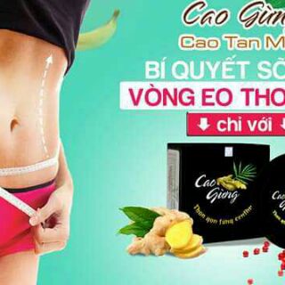 Cao Gừng Tan Mỡ bụng