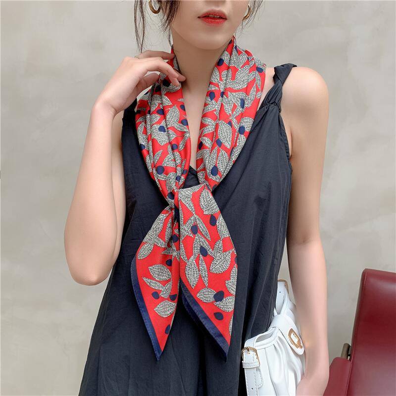 Khăn Choàng Vuông 90cm(35.4inch) Thời Trang Thoáng Khí WJ1007-23-04