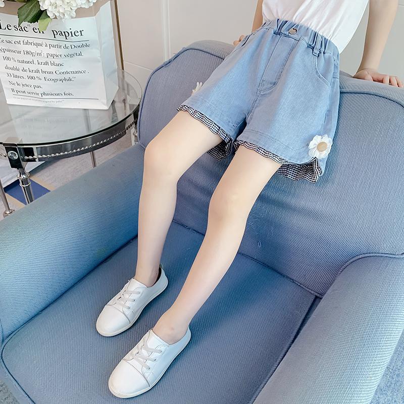 Quần Short Denim Mẫu Mới Năm 2021 Thời Trang Cho Bé Gái