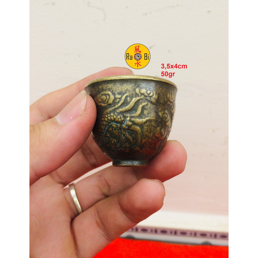 Ly Rồng Đồng Vàng - Vật Phẩm Đồng Phong Thủy