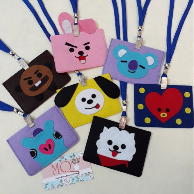 DÂY ĐEO THẺ SV handmade BT21 BTS