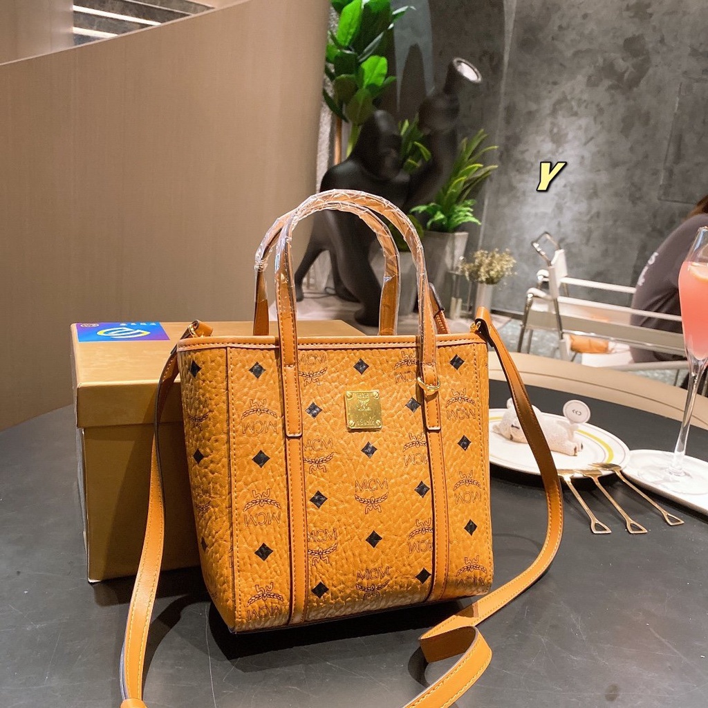 MCM Túi Đeo Chéo Phong Cách Vintage Hàn Quốc Thời Trang Cho Nữ