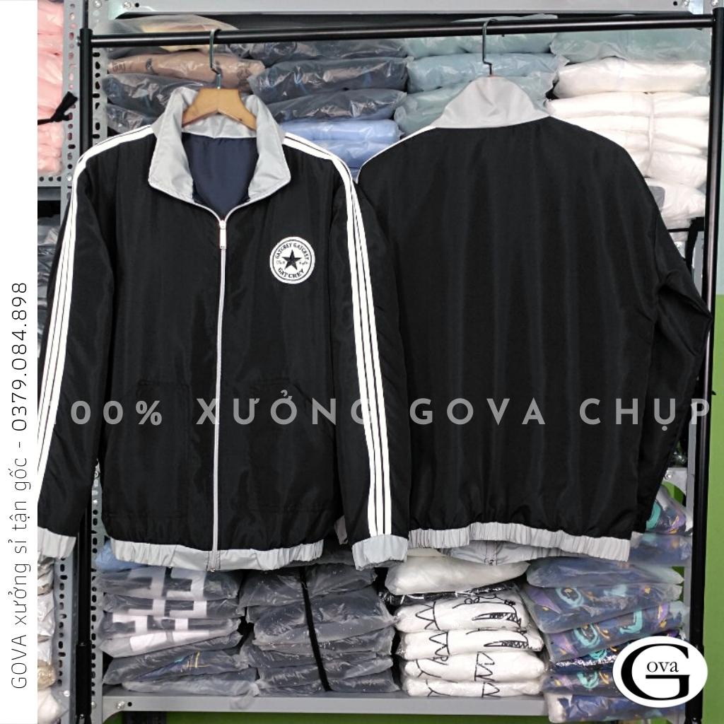 Áo Khoác Dù GATCREY 2 Lớp Form Rộng Nam Nữ Unisex, Áo Gió Bomber Bóng Chày Chống Nắng Ulzzang GOVA