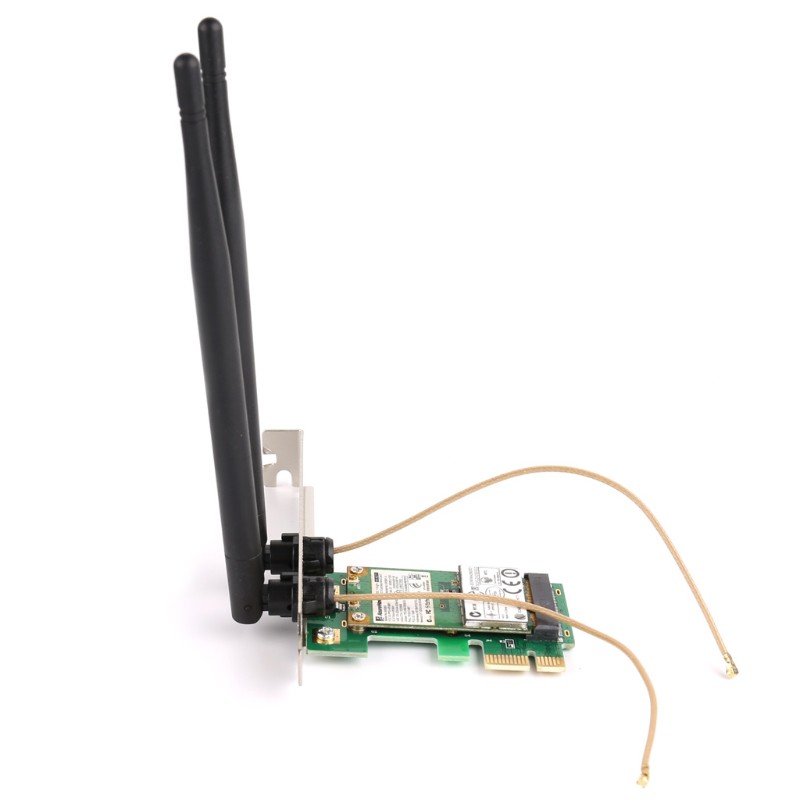 Adapter mạng Wifi không dây PCI-E AR9281 kèm 2 ăng ten có thể tháo rời 300M