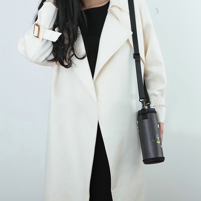 Túi đựng nước kèm dây đeo họa tiết hoạt hình phong cách Hàn Quốc