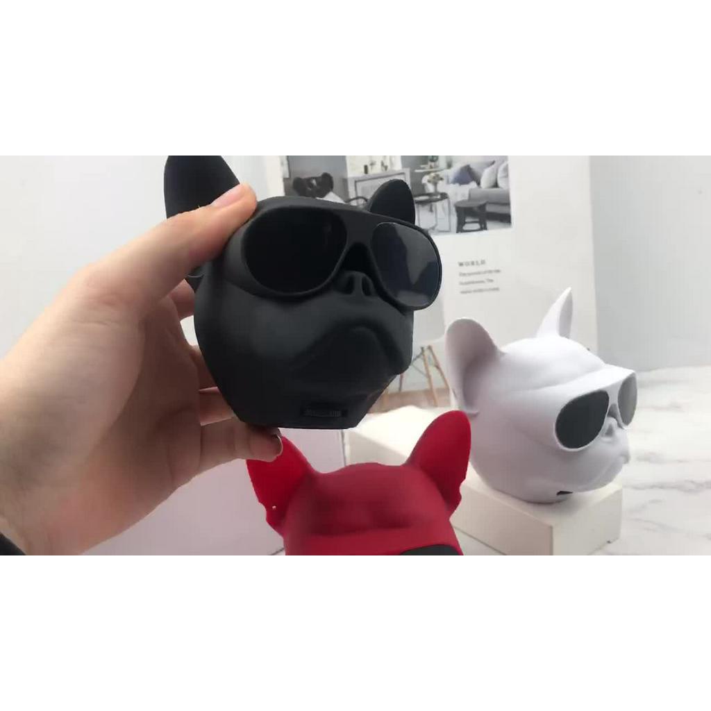 Loa bluetooth mini hình đầu chó Bull nghe nhạc thẻ nhớ có dây đeo - Gutek F4 | BigBuy360 - bigbuy360.vn