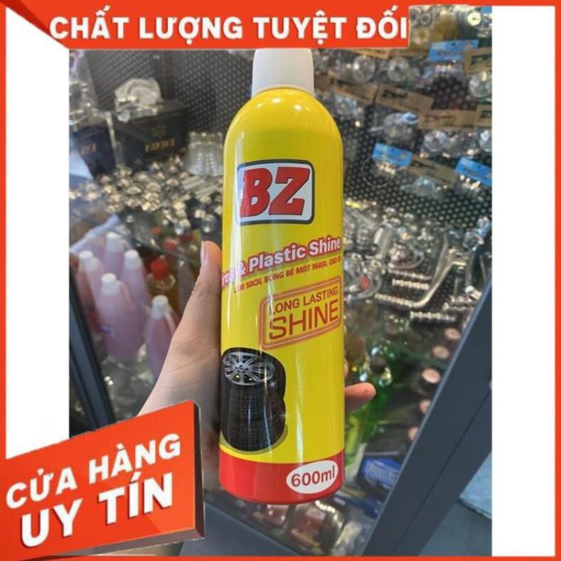 [HOT] Sản phẩm làm bóng vỏ, bóng nhựa đen BZ ( mẫu mới 600ml )