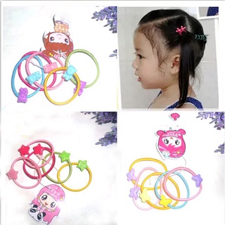 1 dây chun buộc tóc hình con gấu bear chuột mickey ngôi sao nhiều màu dễ thương cho bé MOMO