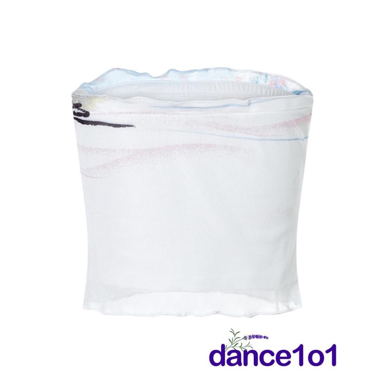 Áo Ống Không Tay Hở Lưng In Hoa Thời Trang Khiêu Vũ1O1