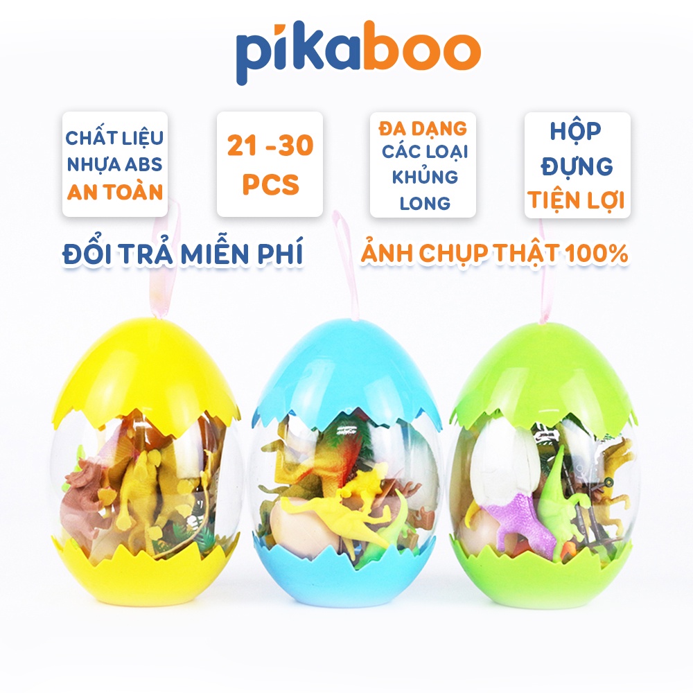 Đồ chơi khủng long cho bé pikaboo cao cấp thiết kế từ nhựa ABS màu sắc đa dạng kích thích thị giác