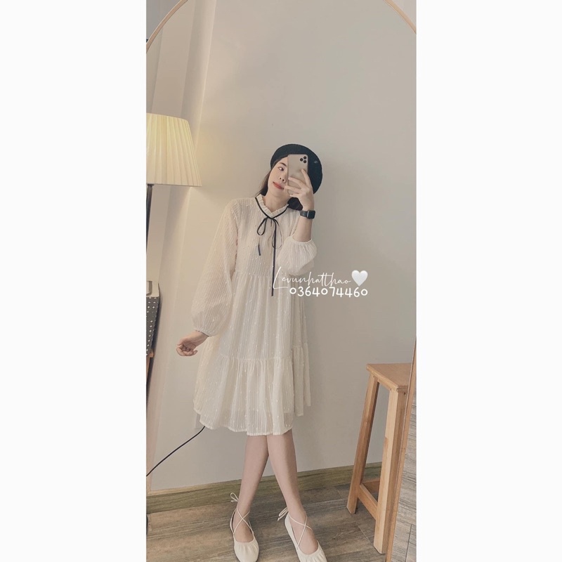 Váy babydoll chất cotton xốp hàng quảng châu | BigBuy360 - bigbuy360.vn