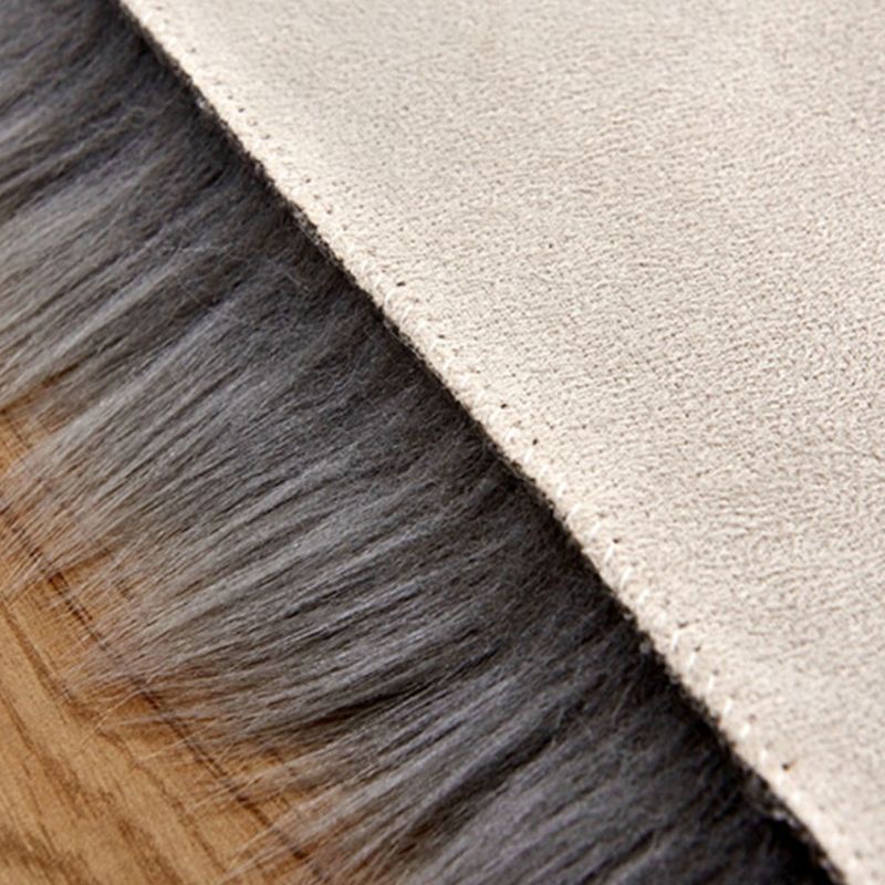 Thảm Lông Siêu Mềm Hình Oval Cho Bé Chơi