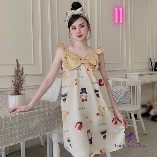(Hàng thiết kế chất lượng) Váy ngủ mặc nhà form đẹp, cao cấp giành cho nữ