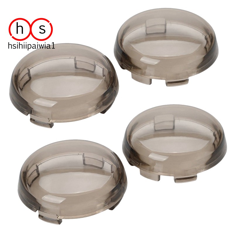 Bộ 4 nắp kính đậy đèn xi nhan hiệu ứng khói dành cho xe mô tô Harley-Davidson
