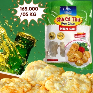 -Chả cá thu pha mực - đặc sản chả mực Hạ Long - HGJC - chả cá mực giã tay ăn kèm với lẩu, chiên rán shipnow HN