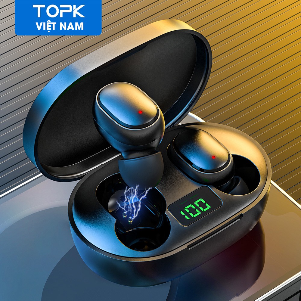 Tai Nghe Nhét Tai Topk T24 Tws Hỗ Trợ Bluetooth 5.0 Không Dây Dành Cho Điện Thoại Samsung Huawei Xiaomi