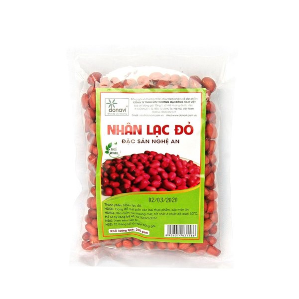 Nhân lạc đỏ Donavi gói 200g