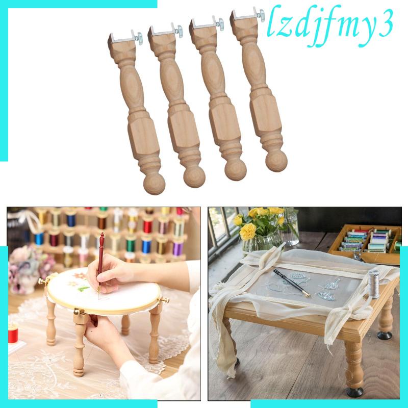 Set 4 Khung Thêu Chữ Thập Đứng Để Bàn / Sàn Nhà Làm Thủ Công Lzdjlmy3