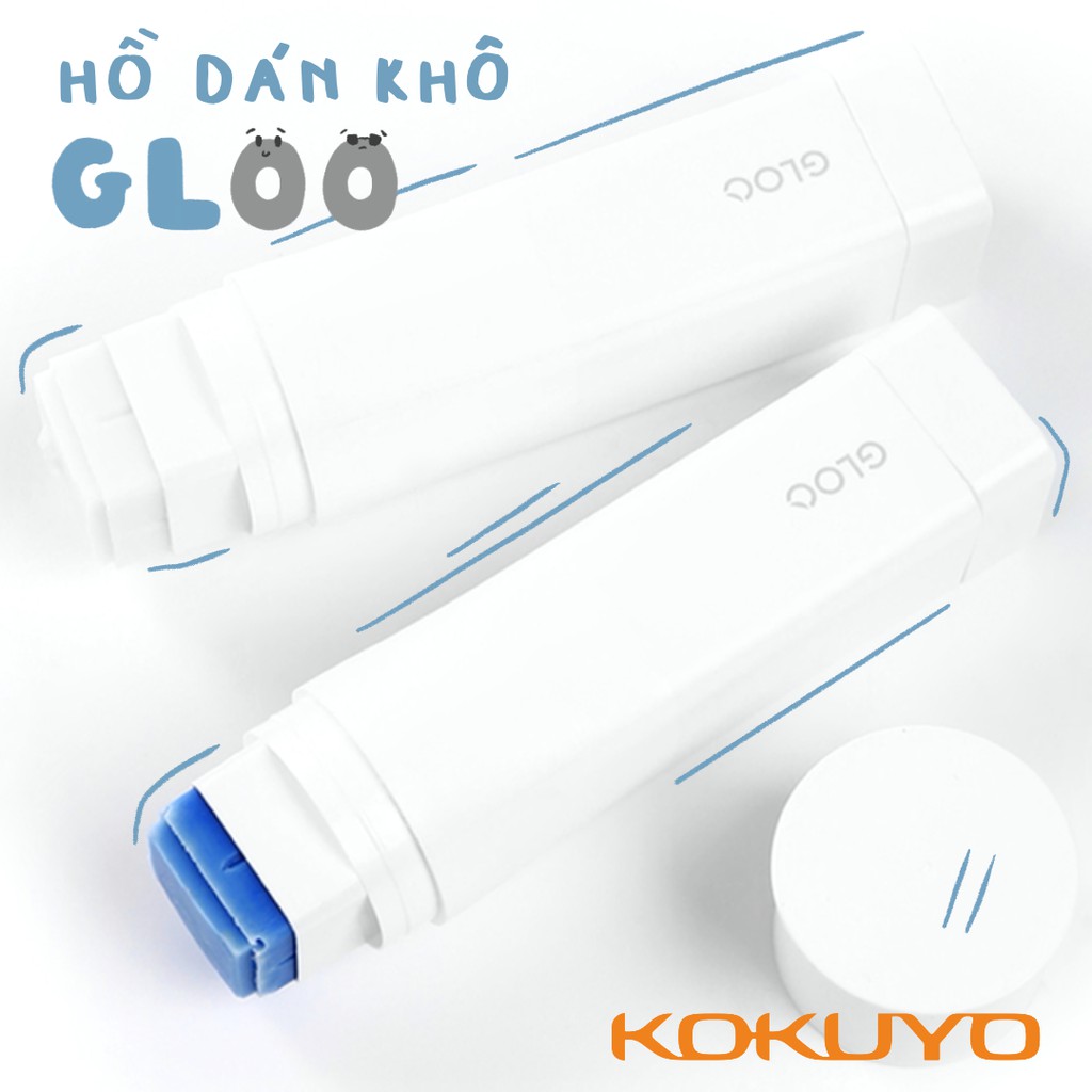 Hồ Dán Khô Gloo Kokuyo Dạng Thỏi Vuông Đa Năng