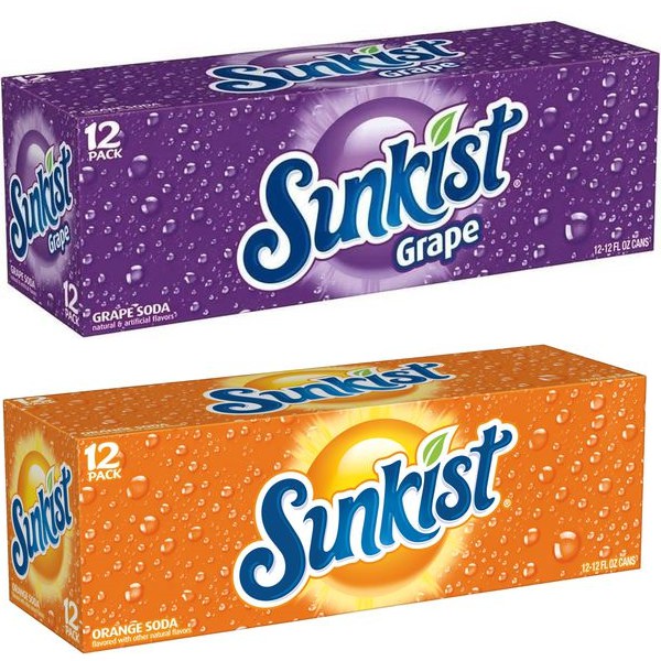 ( Bán sỉ ) Thùng 12 lon Nước ngọt Sunkist 355ml