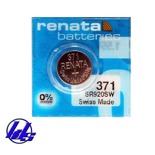 Pin đồng hồ Renata 371/SR920SW silver oxide 1.55V chính hãng Renata Thụy Sĩ - Vỉ 1 viên