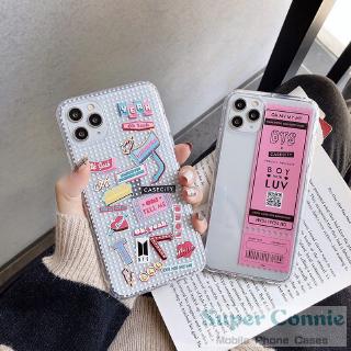 Ốp lưng mềm trong suốt sticker IPhone 12 Pro Max IPhone 6 6S 7 Plus 8 X 11 11pro Max X Xr Xs Max 12 mini shincase t56