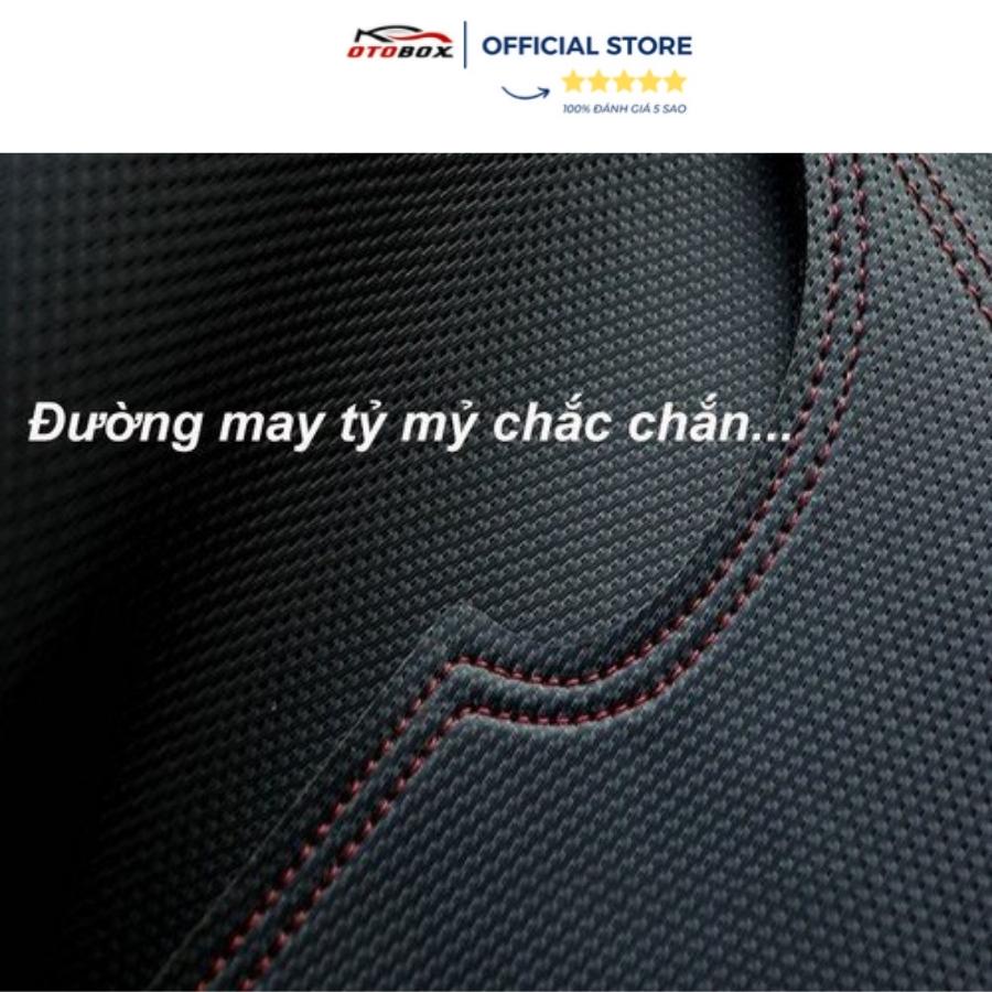 Thảm taplo chống nắng xe ô tô Hyundai santafe chất liệu da carbon cao cấp chính hãng OTOBOX