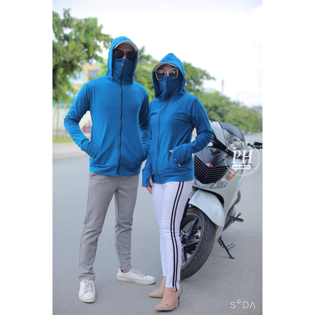 Áo Khoác Chống Năng Nam Nữ Thời Trang. Áo khoặc cặp đôi thời trang cao cấp Kèm Khẩu Trang , 6 Túi Tiện Lợi